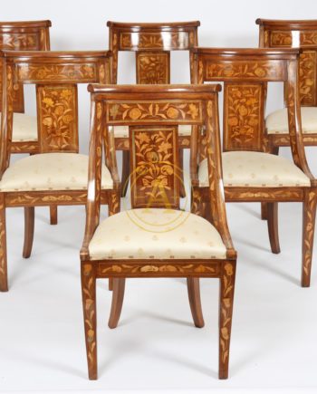 EXCEPTIONNEL ENSEMBLE DE SIX CHAISES GONDOLES HOLLANDAISES