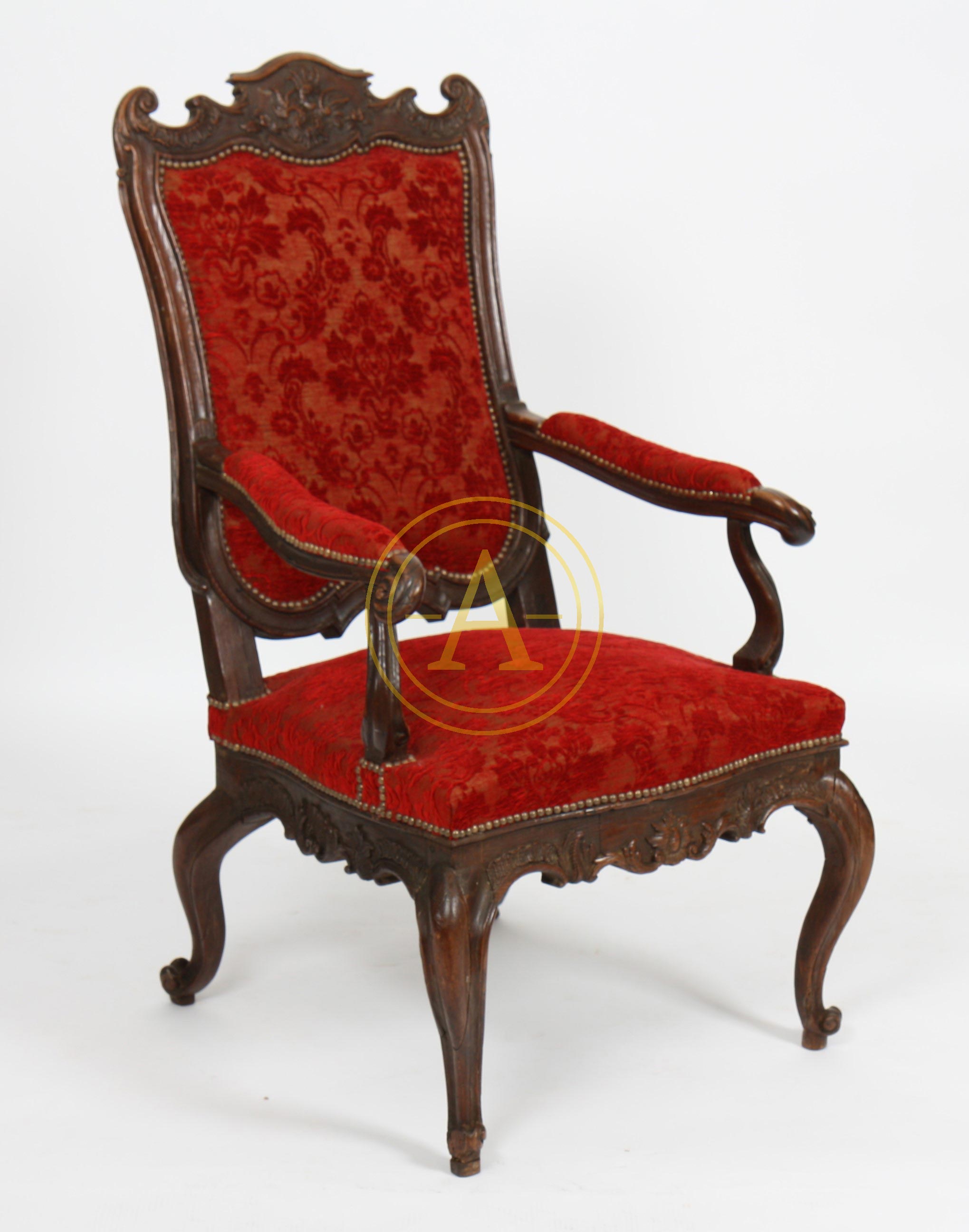 MANGER DESIGN BOIS Chaise Style Antique Baroque Rokoko E38 1x Fauteuil