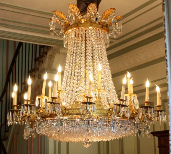 EXCEPTIONAL AND IMPORTANT CASTLE CHANDELIER EMPIRE OF BACCARAT CRYSTAL