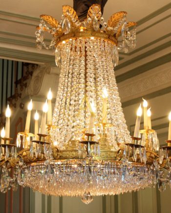 EXCEPTIONAL AND IMPORTANT CASTLE CHANDELIER EMPIRE OF BACCARAT CRYSTAL