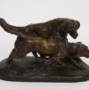 BRONZE “COUPLE DE CHIEN DE CHASSE” DE MASSON