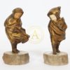 PAIRE DE BRONZES “ENFANTS”