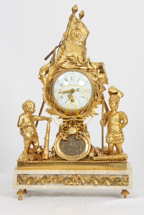 PENDULE “AUX ENFANTS GUERRIERS” LOUIS XVI