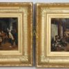 PAIRE DE TABLEAUX  “SCENES DE GENRE EN COSTUMES” XIXè