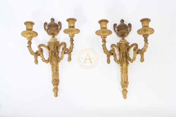 PAIRE D’APPLIQUE LOUIS XVI