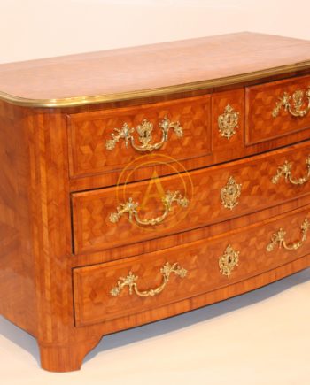 COMMODE MARQUETEE LOUIS XIV