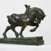 IMPORTANT BRONZE “CHEVAL DE TRAIT” BY RAYMOND DE MEESTER