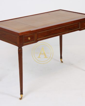 TABLE A JEUX EN ACAJOU LOUIS XVI