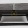 TABLE BASSE METALLIQUE A ROULETTES