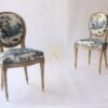 SUITE DE QUATRE CHAISES MEDAILLON  DE STYLE LOUIS XVI