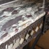 CONSOLE EN FER FORGE ET MIROIR ART DECO