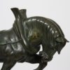 IMPORTANT BRONZE “CHEVAL DE TRAIT” BY RAYMOND DE MEESTER