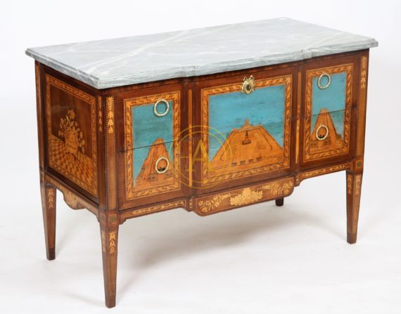 LOUIS XVI SWISS ITALIAN COMMODE