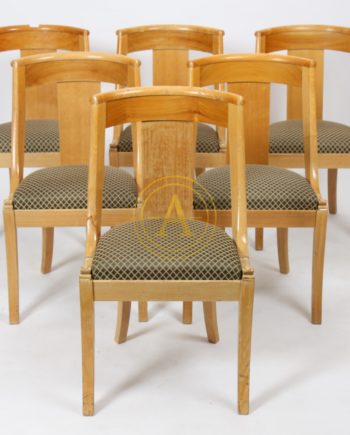 SUITE OF SIX “GONDOLE” CHAIRS