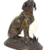 BRONZE “CHIEN ASSIS” BY FERDINAND PAUTROT