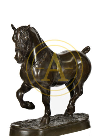 ELEGANT BRONZE OF A PRESENTATION HORSE BY JEAN JOIRE