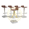 SET OF 5 INDECASA STOOLS