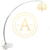 ARC FLOOR LAMP IN CHROME METAL