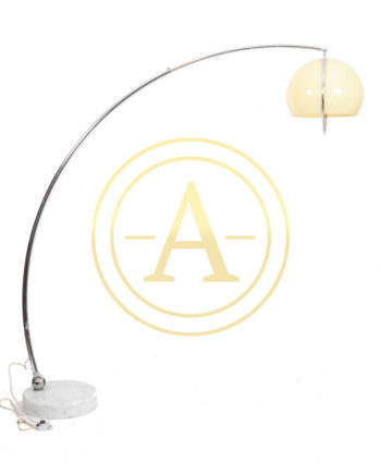 ARC FLOOR LAMP IN CHROME METAL
