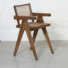 Rare “OFFICE CANE CHAIRS” d’officier de Pierre JEANNERET (1896-1967)