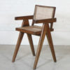 Rare “OFFICE CANE CHAIRS” d’officier de Pierre JEANNERET (1896-1967)