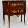 PETITE COMMODE SAUTEUSE MARQUETEE LOUIS XV