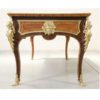 BUREAU PLAT DOUBLE FACE MARQUETE MODELE LOUIS XV DE OEBEN